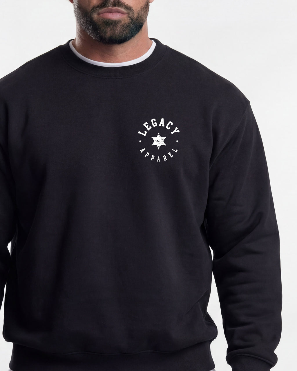 Crew Neck Φούτερ Μάυρο - Dream Big
