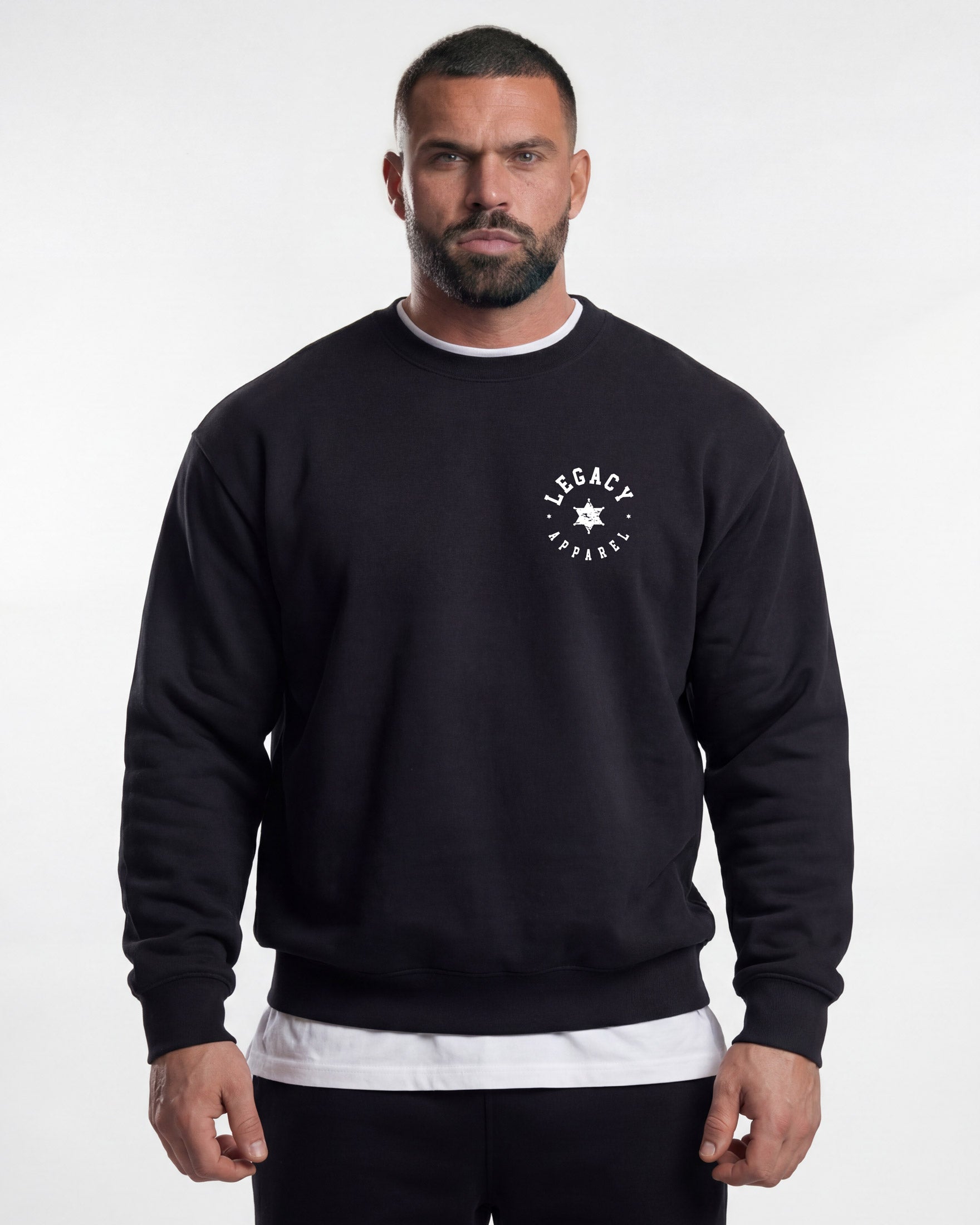 Crew Neck Φούτερ Μάυρο - Dream Big