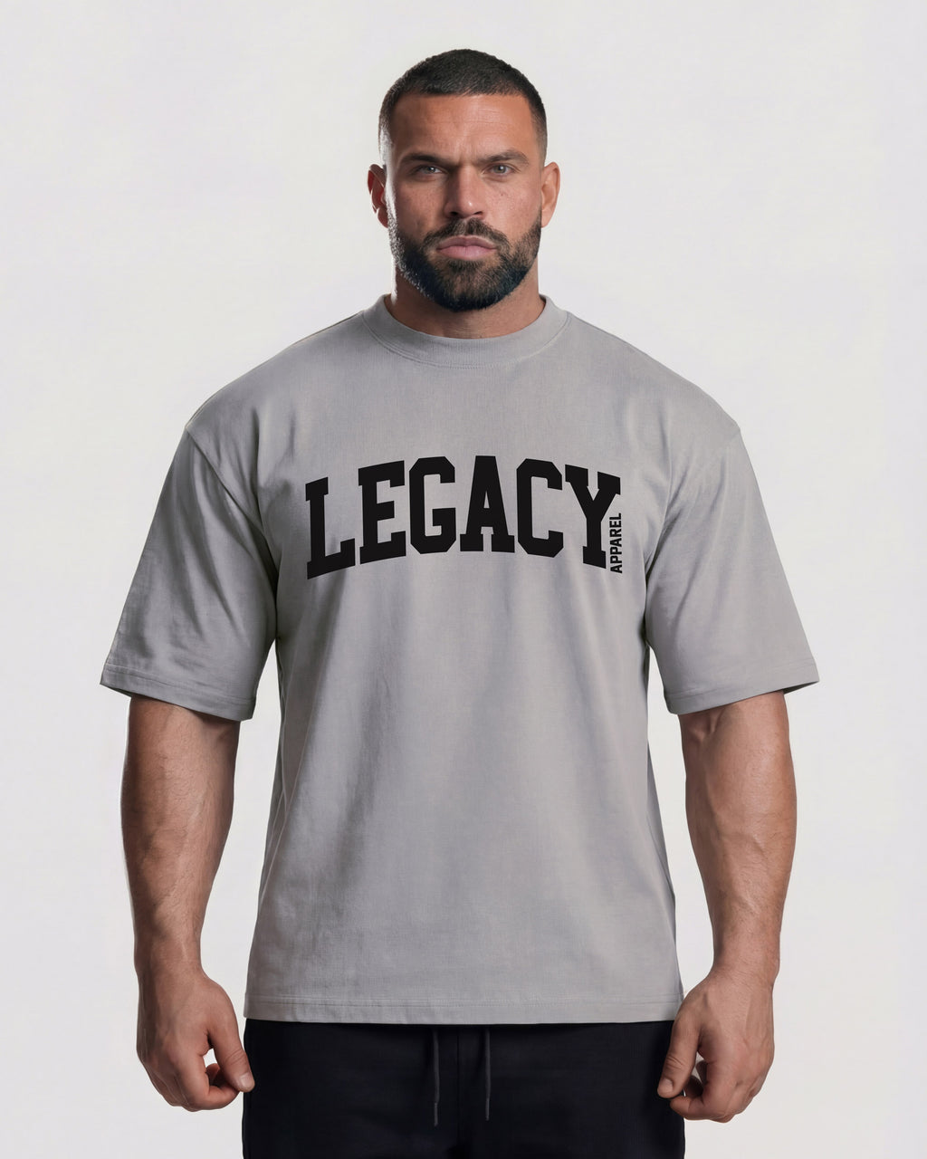 Μπλούζα Oversized Varsity Grey