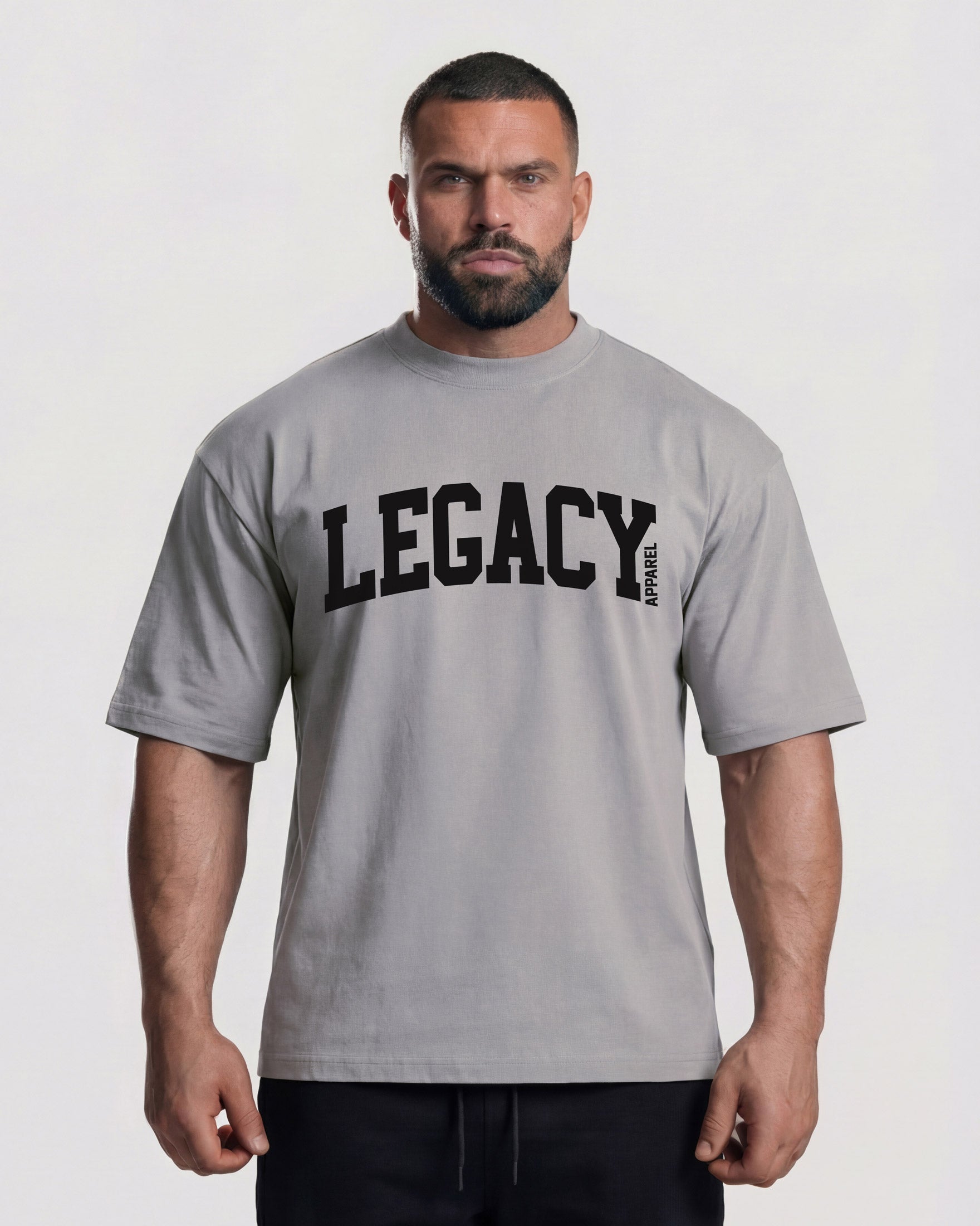 Μπλούζα Oversized Varsity Grey