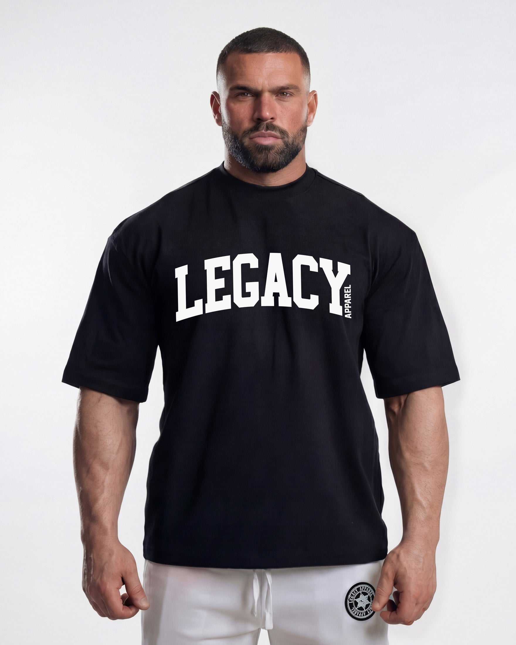 Μπλούζα Oversized Μαύρη Varsity