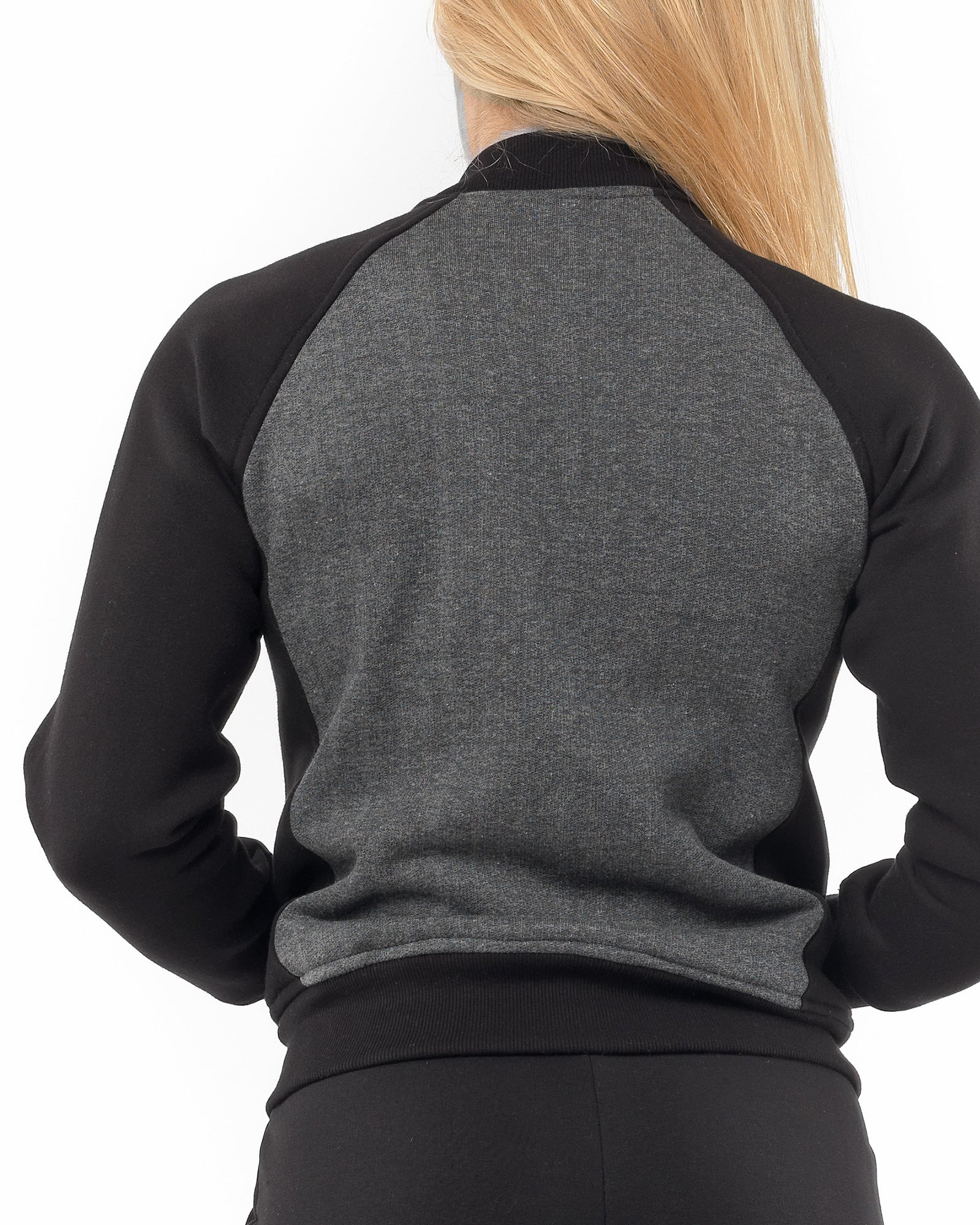 Γυναικεία Ζακέτα με επένδυση Μαύρο Γκρι